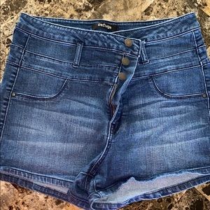 High waisted Jean shorts